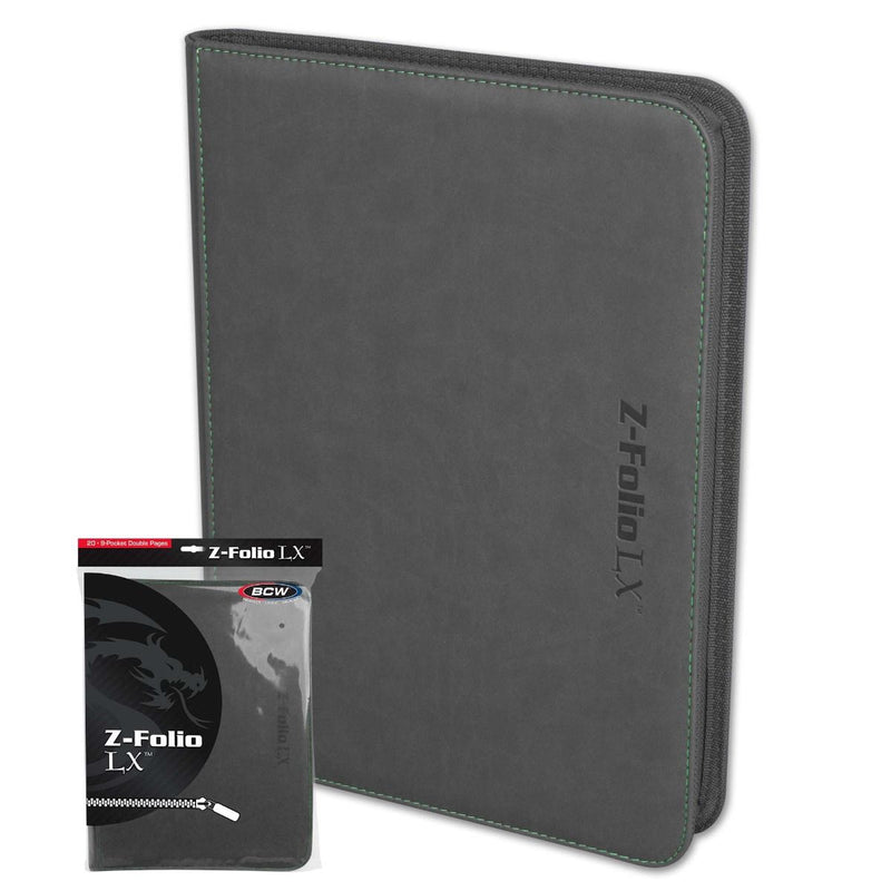 BCW Z-Folio LX 9 Pocket Binder - Gray