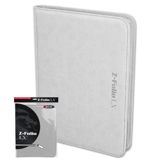 BCW Z-Folio LX 12 Pocket Binder - White