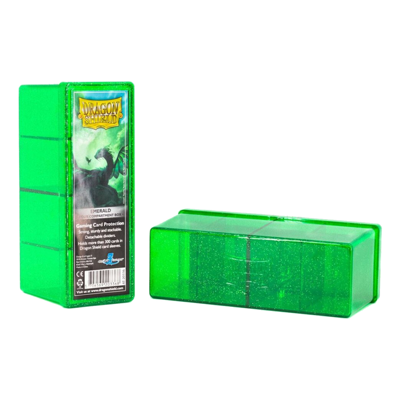 Dragon Shield: Four-Compartment Deck Box - Emerald