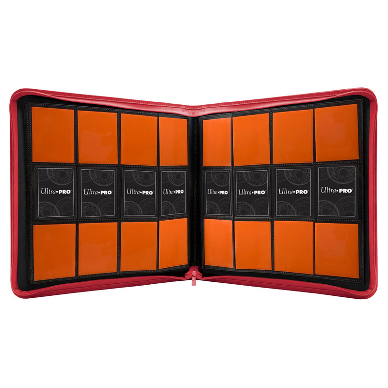 Ultra Pro 12-Pocket Zippered PRO-Binder - Red