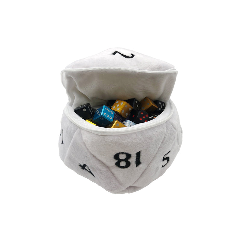 Ultra Pro D20 Plush Dice Pouch - White