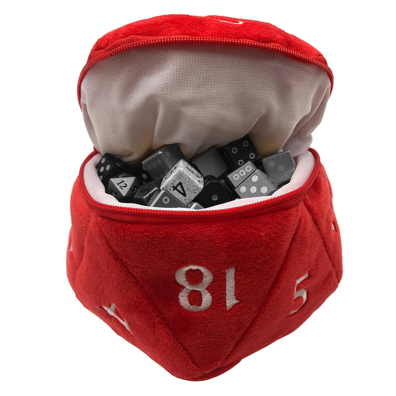 Ultra Pro D20 Plush Dice Pouch - Red