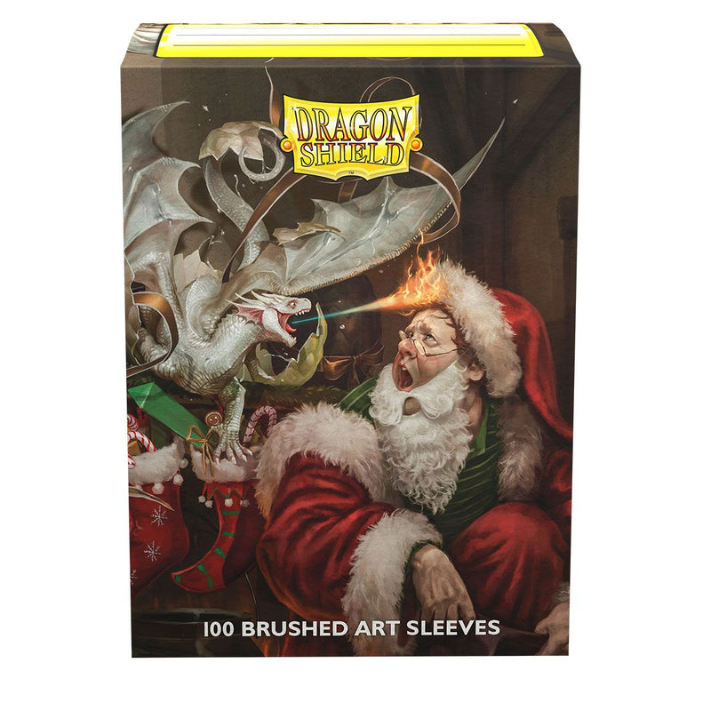 Dragon Shield: Standard 100ct Brushed Art Sleeves - Christmas Dragon (2021)