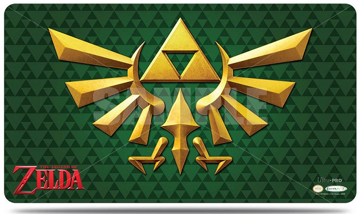 Ultra PRO: Playmat with Tube - The Legend of Zelda (Green Crest)