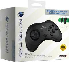 Sega Saturn Black 8-Button Arcade Pad - Nintendo Switch