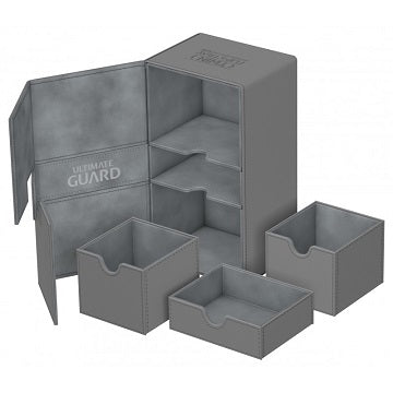 Ultimate Guard Twin Flip N Tray Deck Box - Grey (200+)