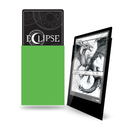 Ultra PRO: Standard 100ct Sleeves - Eclipse Gloss (Lime Green)