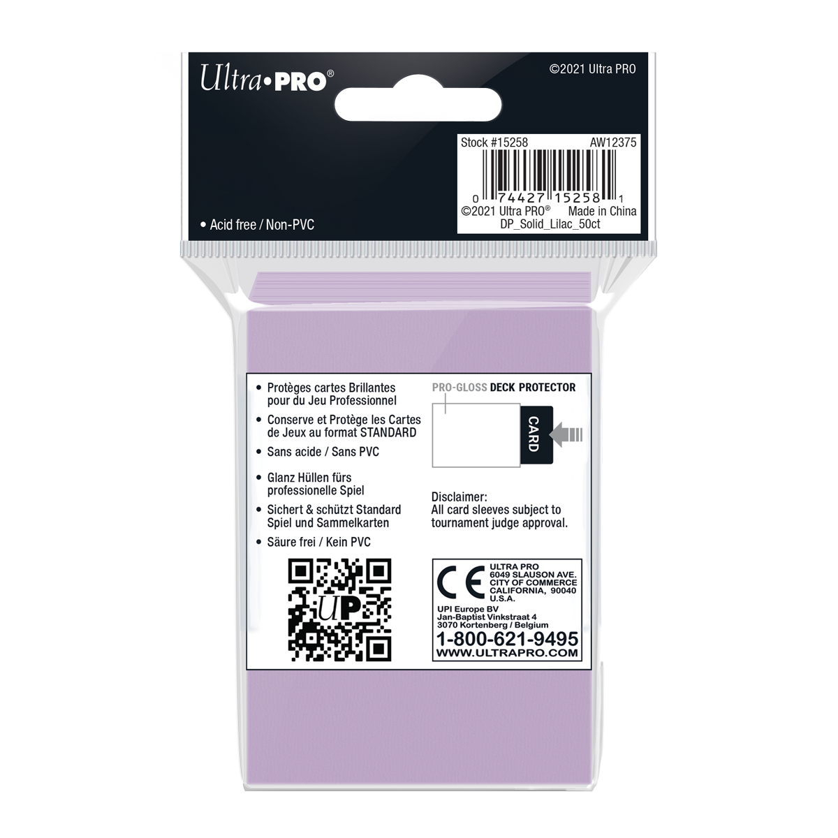 Ultra PRO: Standard 50ct Sleeves - PRO-Gloss (Lilac)