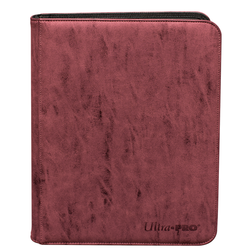 Ultra PRO: 9-Pocket Premium Zippered PRO-Binder - Suede Collection (Ruby)