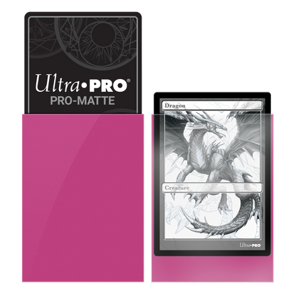 Ultra PRO: Standard 50ct Sleeves - PRO-Matte (Bright Pink)