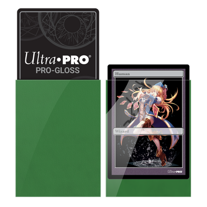 Ultra PRO: Small 60ct Sleeves - PRO-Gloss (Green)