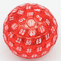 45mm Metal D100 - Red with White Font