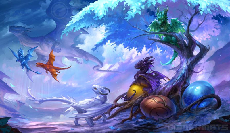Gamermats Playmat - Baby Dragons Circle of Life