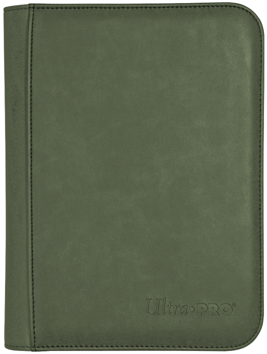 Ultra PRO: 4-Pocket Premium Zippered PRO-Binder - Suede Collection (Emerald)
