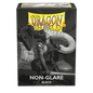 Dragon Shield: Standard 100ct Sleeves - Black (Non-Glare Matte)