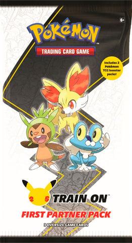 Pokemon 25th Anniversary Train On First Partner Pack - Kalos