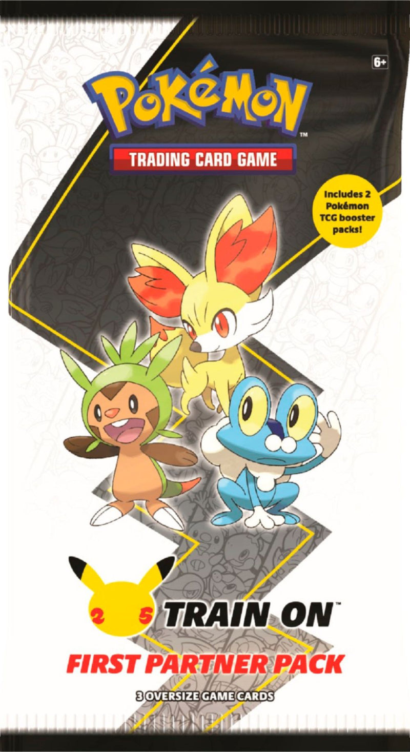 Pokemon 25th Anniversary Train On First Partner Pack - Kalos