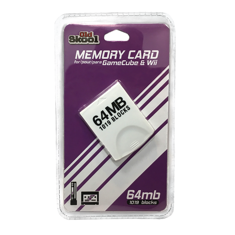 Old Skool Nintendo Gamecube Memory Card - 64MB (1019 Blocks)