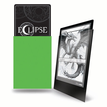 Ultra PRO: Standard 100ct Sleeves - Eclipse Matte (Lime Green)