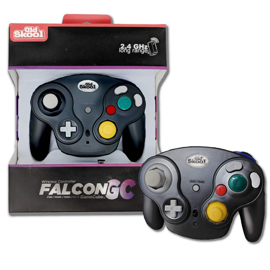 Old Skool Nintendo Gamecube Falcon Wireless Controller - Black