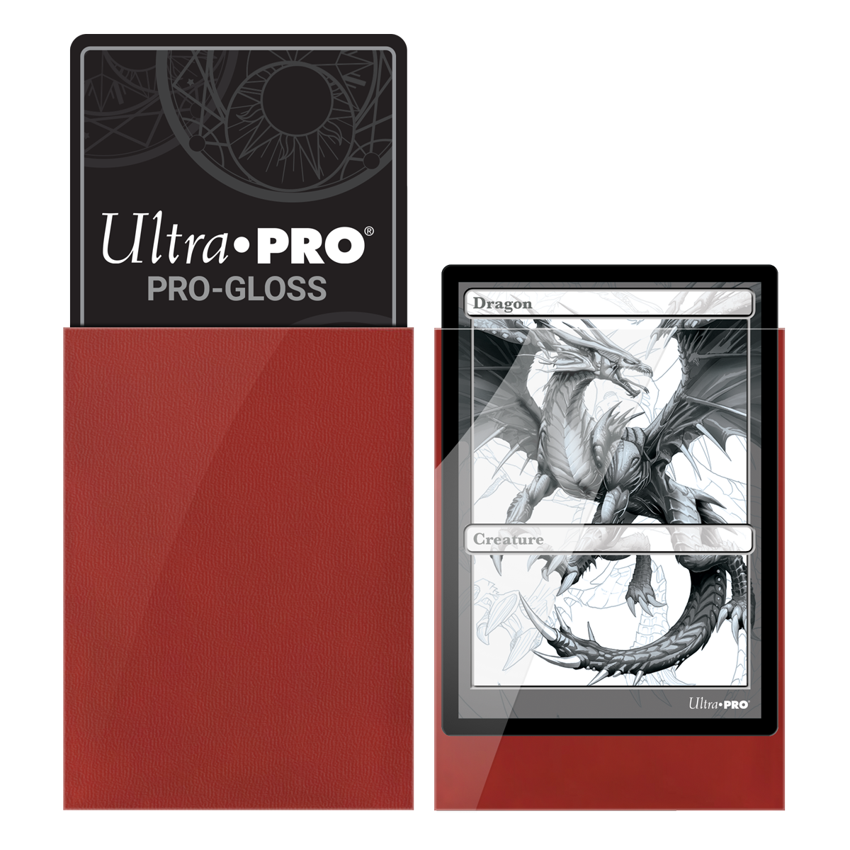 Ultra PRO: Standard 100ct Sleeves - PRO-Gloss (Red)