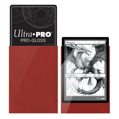 Ultra PRO: Standard 100ct Sleeves - PRO-Gloss (Red)
