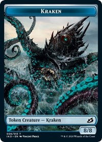 Kraken // Human Soldier (005) Double-Sided Token [Ikoria: Lair of Behemoths Tokens]