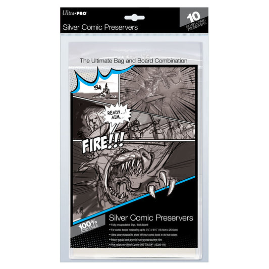 Ultra PRO: Comic Preservers - Silver Age Size (7-1/4" X 10-1/2" / 10-Pack)