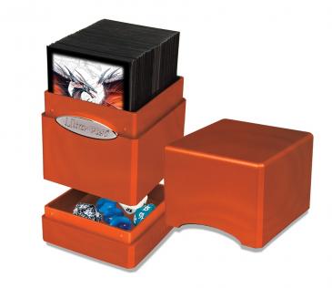 Ultra Pro Metallic Satin Tower Deck Box - Pumpkin