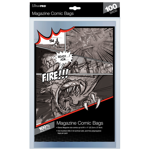 Ultra PRO: Comic Bags - Magazine (8-3/4" x 11" / 100-Pack)