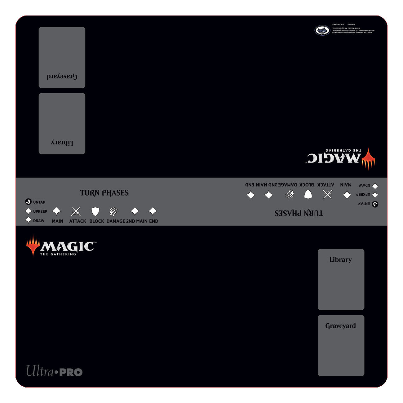 Ultra PRO: Playmat - 2-Player Battlefield (Magic Layout / 24" x 24")
