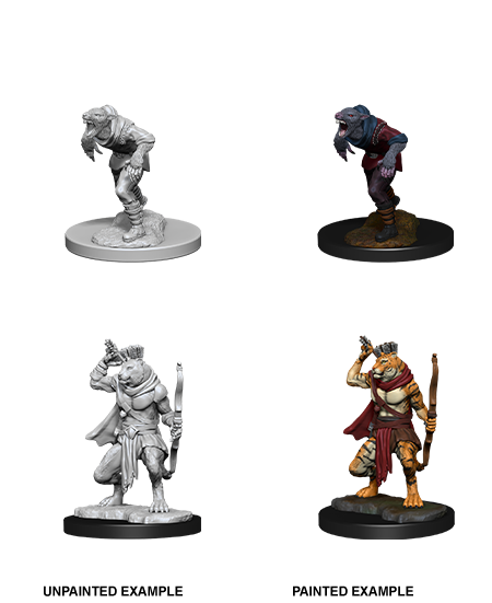 Dungeons & Dragons: Nolzur's Marvelous Unpainted Miniatures - W11 Wererat & Weretiger