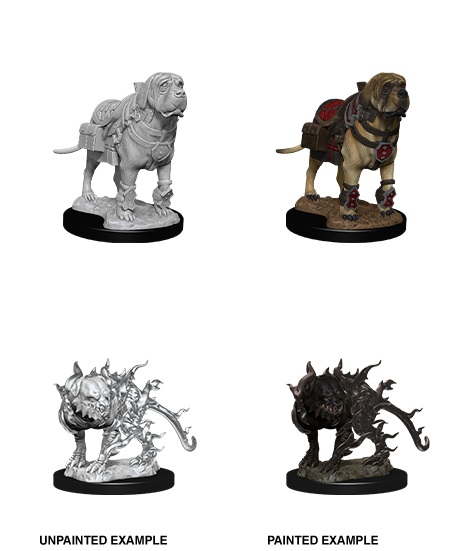 Wizkids Nolzur's Marvelous Miniatures: Mastiff & Shadow Mastiff