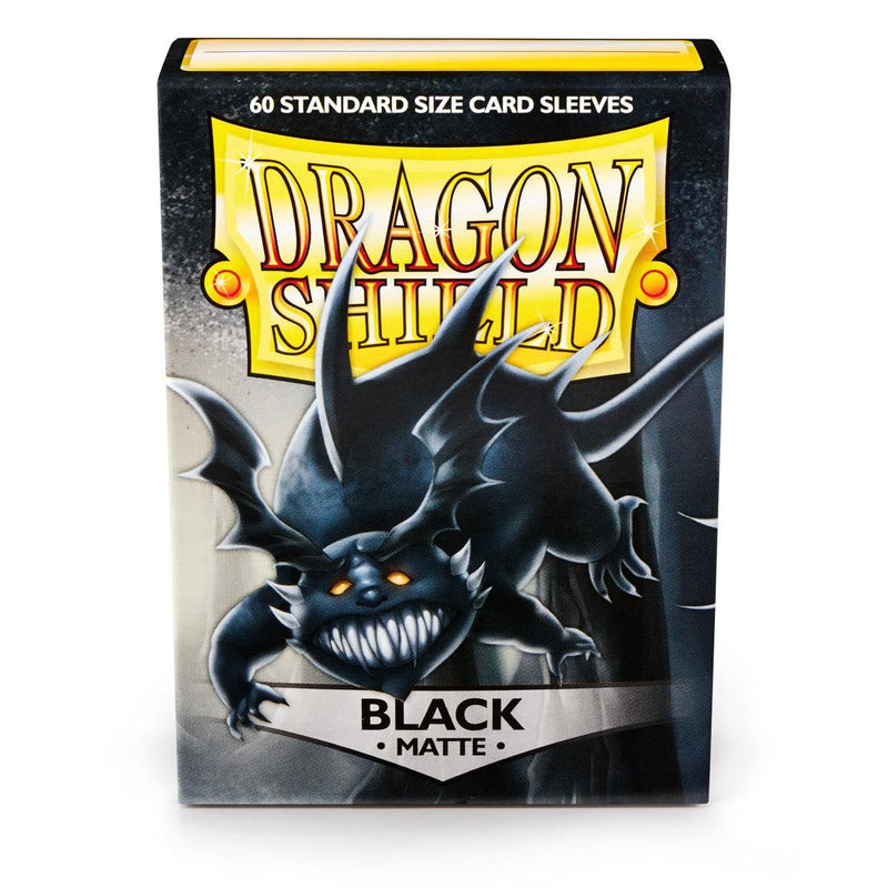 Dragon Shield: Standard 60ct Sleeves - Black (Matte)