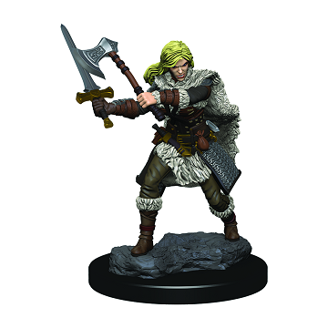 Wizkids Icons of the Realms Premium Miniatures: Human Female Barbarian