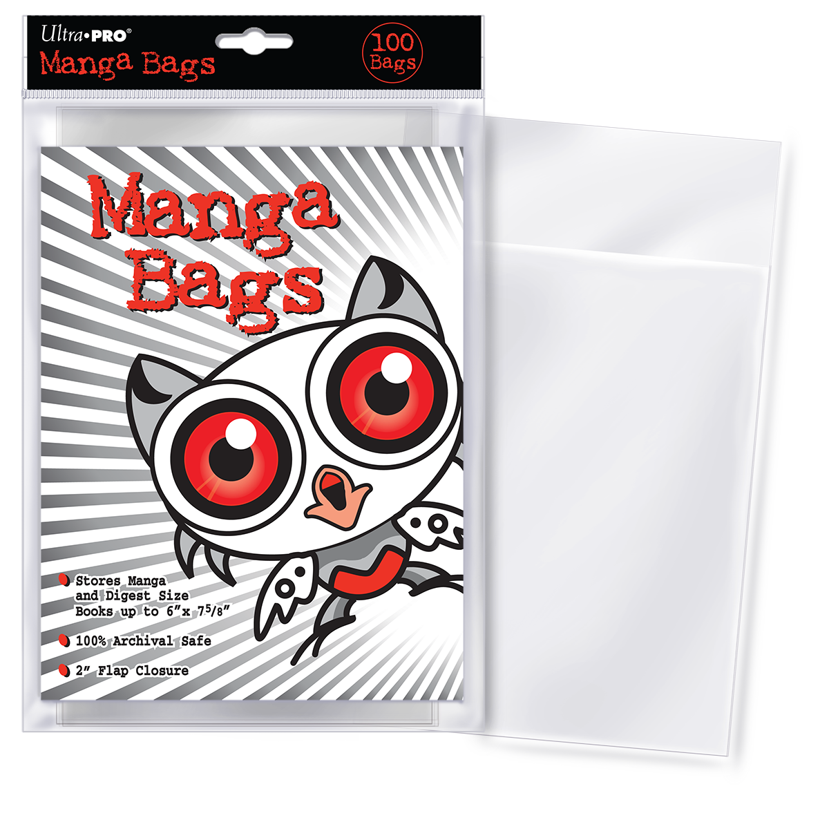 Ultra PRO: Manga Bags - 100-Pack (6" X 7-5/8")