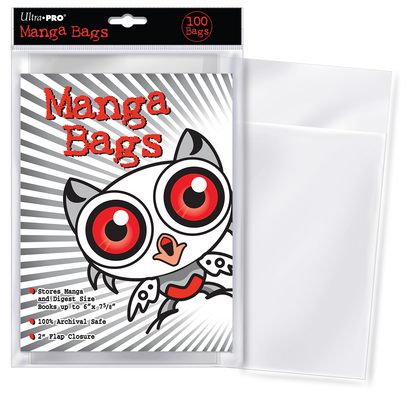 Ultra PRO: Manga Bags - 100-Pack (6" X 7-5/8")