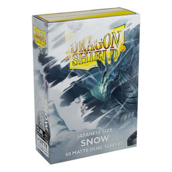 Dragon Shield Sleeves Japanese Size - Snow Dual Matte (60)
