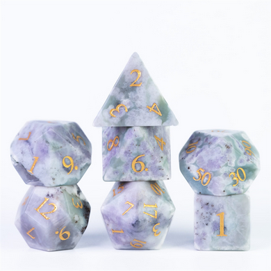 Auspicious Jade - Gemstone Engraved with Gold