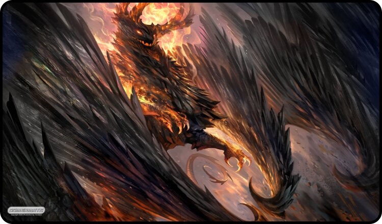 Gamermats Playmat - Black Crystal Dragon