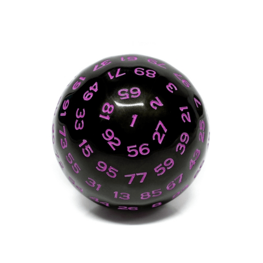 45mm D100 - Black Opaque with Purple