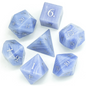 Blue Agate - Gemstone Engraved with Silver