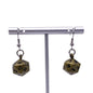 Norse Foundry Ioun Stone d20 Earrings: Bronze Dragon Scale