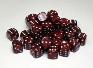Chessex Speckled: 12MM D6 Silver Volcano (36)