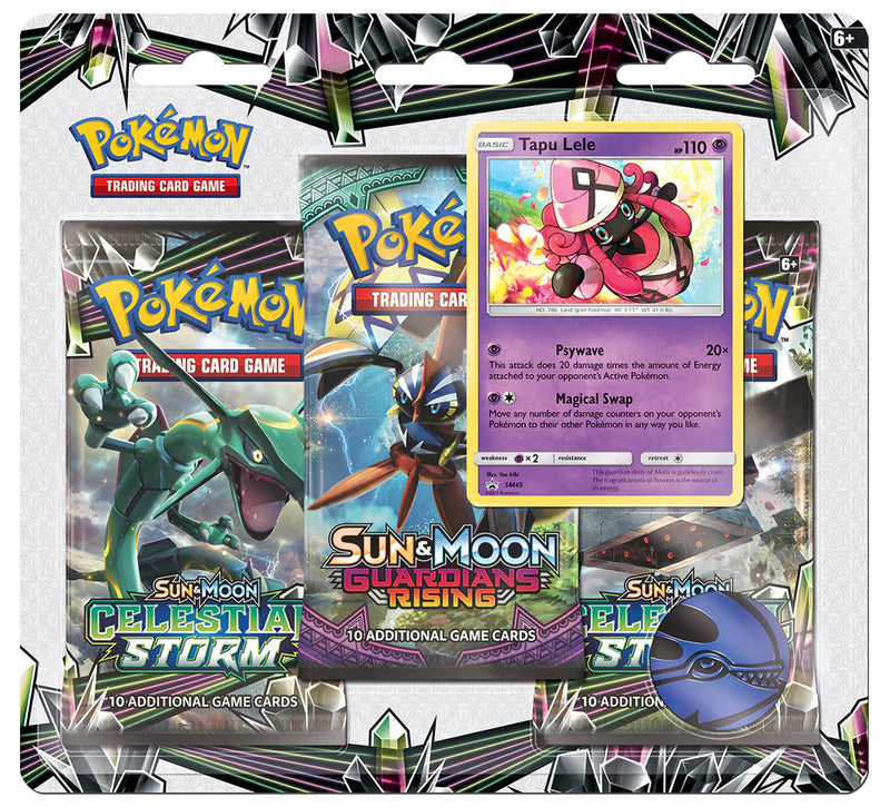 Pokemon Sun & Moon Celestial Storm 3 Pack Blister
