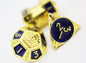 Dice 51: Cobalt Cosmos - Metal RPG Dice Set
