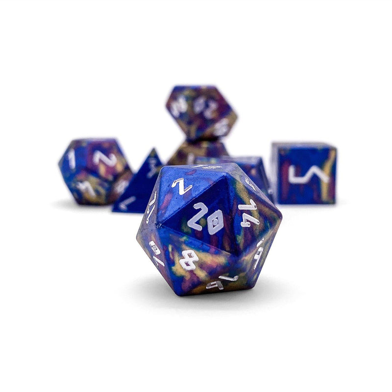 Norse Foundry 7 Die Aluminum Wonderous Dice Set: Color Spray