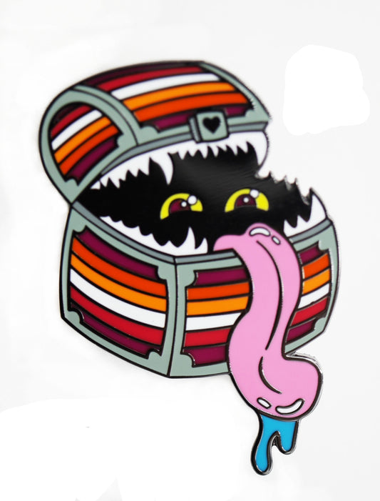 Enamel Mimic  Pride Pin - Lesbian