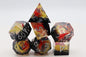 Sharp Edge Resin RPG Dice Set - Coral Snake