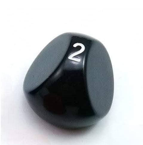 Black 3 Sided Die - D3